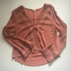 Bleuh Ciel Boho Long Sleeve Blouse Size M